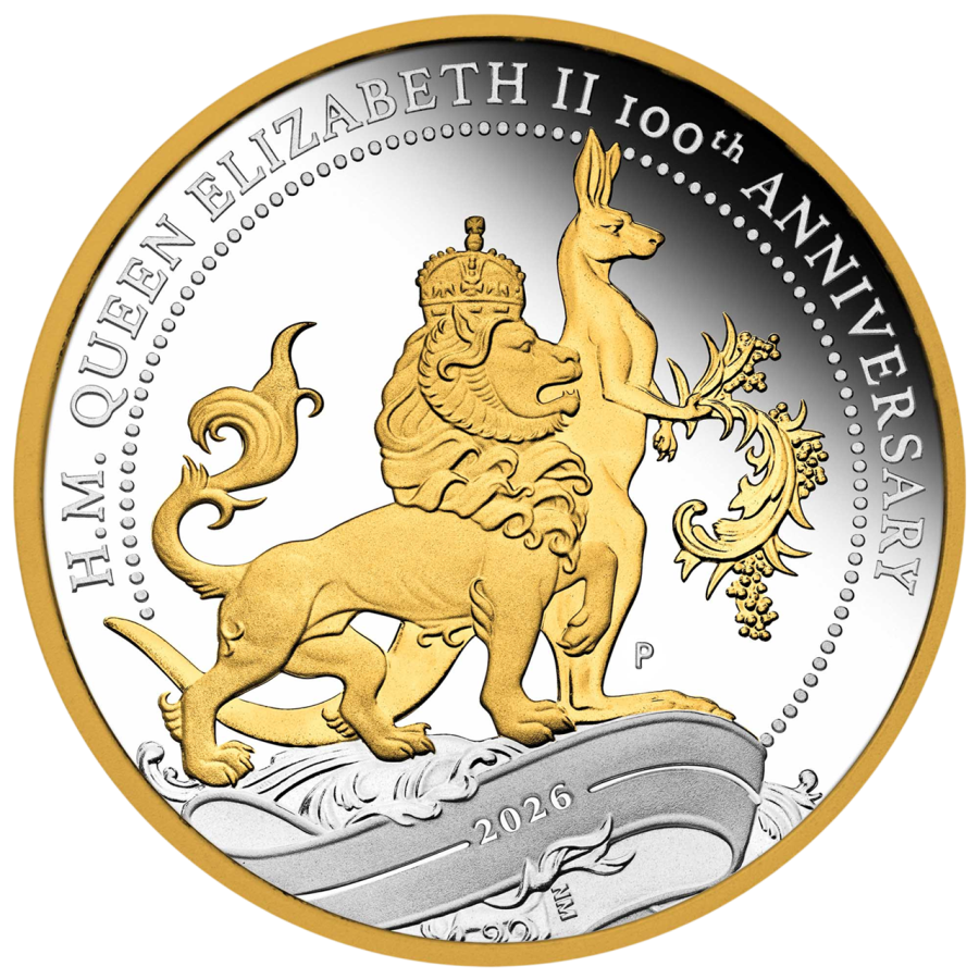 Silver-Plated Coin - Queen Elizabeth II - 100th Birthday Anniversary - 1 Ounce - 2026-1