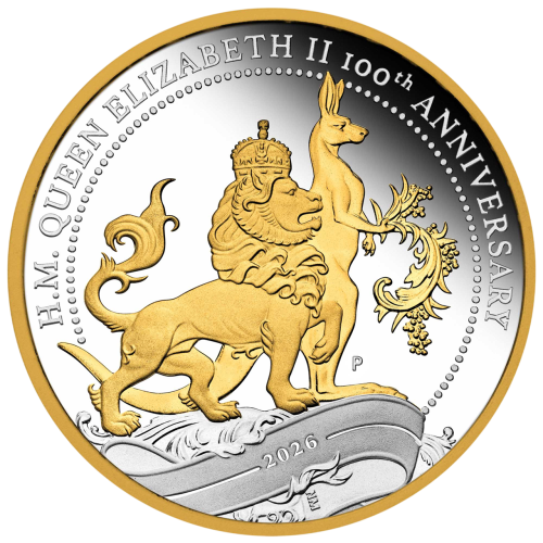 Silver-Plated Coin - Queen Elizabeth II - 100th Birthday Anniversary - 1 Ounce - 2026-1