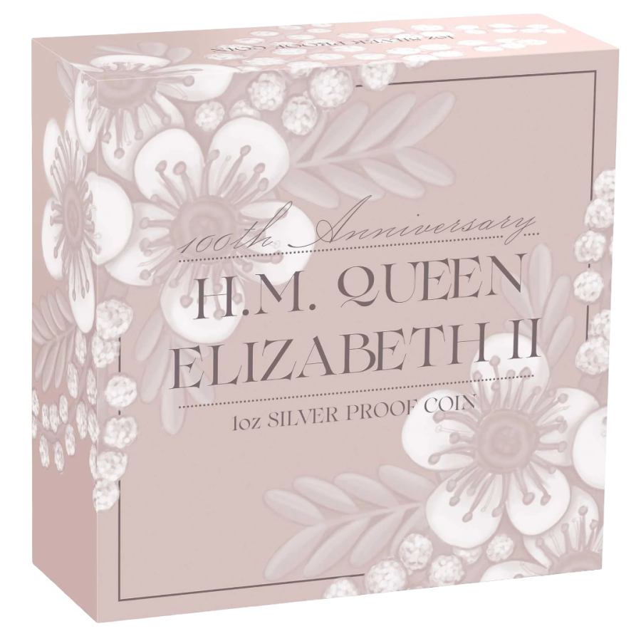 Silver Coin: Queen Elizabeth II, 100th Birthday Anniversary, 1 Ounce, 2026, Proof, 5