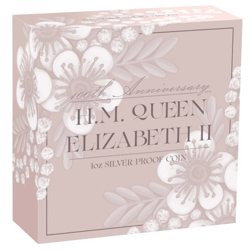 Silver Coin: Queen Elizabeth II, 100th Birthday Anniversary, 1 Ounce, 2026, Proof, 5