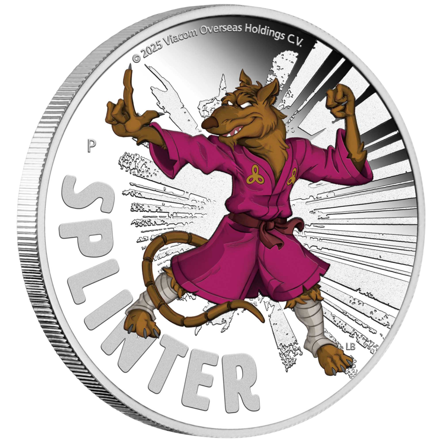 Silver Coin: Ninja Turtles - Master Splinter - 2025-4