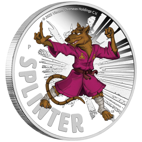 Silver Coin: Ninja Turtles - Master Splinter - 2025-4