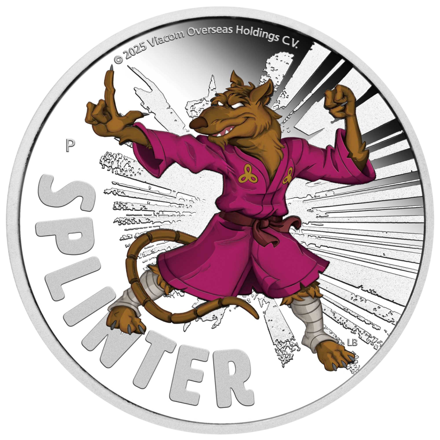 Silver Coin: Ninja Turtles - Master Splinter 2025-5
