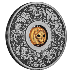 Silver Coin with Rotating Center: Year of the Horse 2026-2