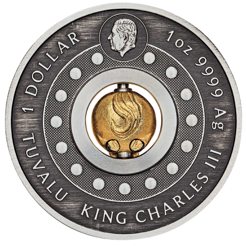 Silver Coin with Rotating Center: Year of the Horse 2026, 4