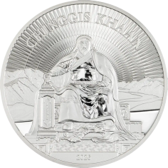Silver Coin: Genghis Khan, 1 Ounce, 2026-1