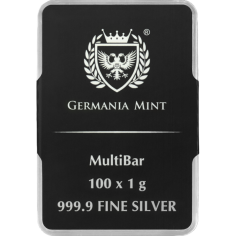 100 x 1 g silver bar - Multibar 1 2