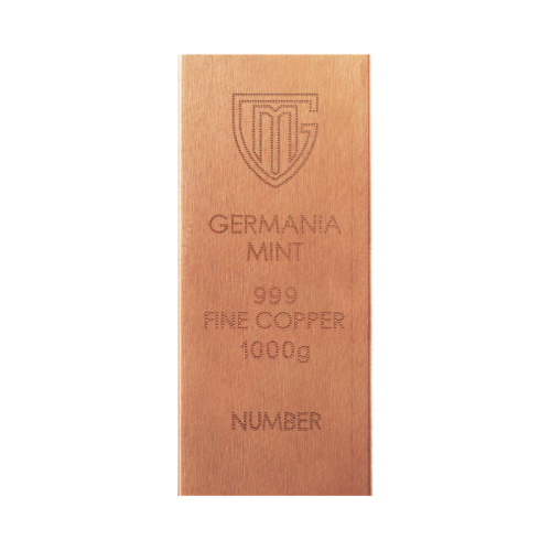 1000 g (1 kg) raw copper bar