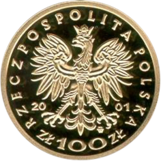 100-Złoty Gold Coin: Series of Polish Kings and Princes – John III Sobieski (1674–1696) 2 2