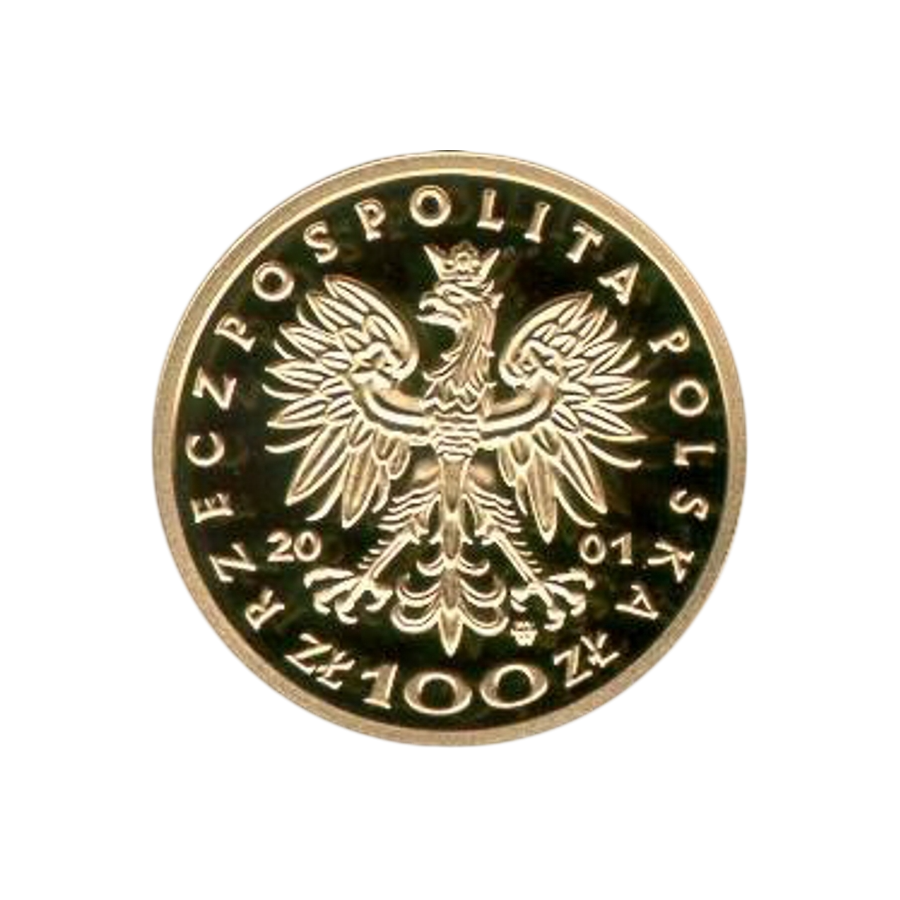 100-Złoty Gold Coin: Series of Polish Kings and Princes – John III Sobieski (1674–1696) – 1