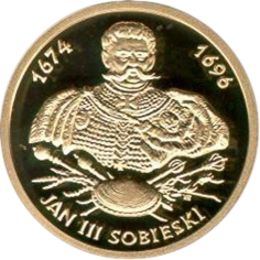 100-Złoty Gold Coin: Series of Polish Kings and Princes – Jan III Sobieski (1674–1696) 2