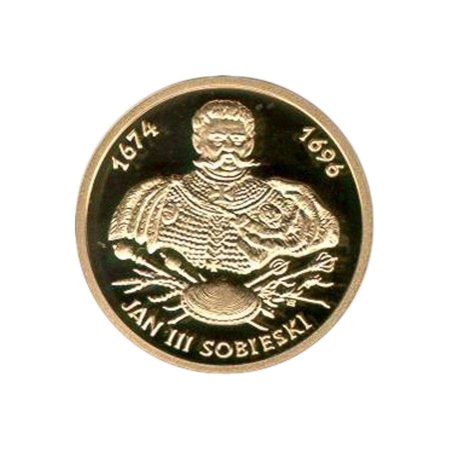 100-Złoty Gold Coin: Series of Polish Kings and Princes – Jan III Sobieski (1674–1696) 2