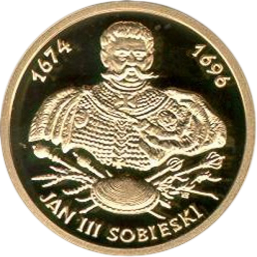 100-Złoty Gold Coin: Series of Polish Kings and Princes – Jan III Sobieski (1674–1696) 2