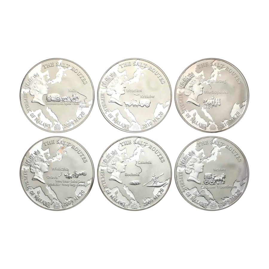 Salt Road Silver Coin Set - 6 x 1 oz - 1