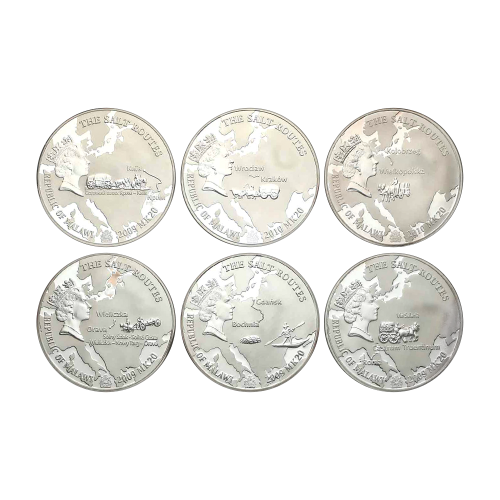 Salt Road Silver Coin Set - 6 x 1 oz - 1
