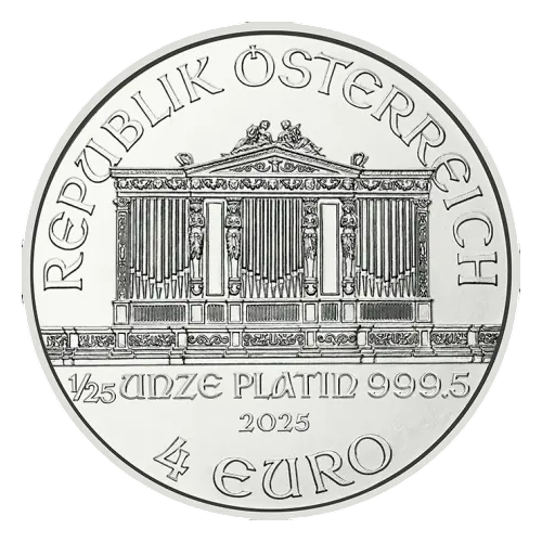 Platinum Coin – Vienna Philharmonic – 1.25 Ounces – Obverse