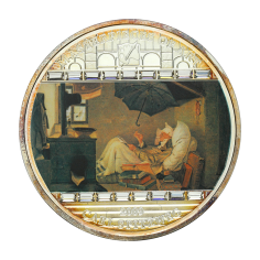 Silver Coin: Masterpieces of Art – The Poor Poet – 3 Ounces – 2009-2