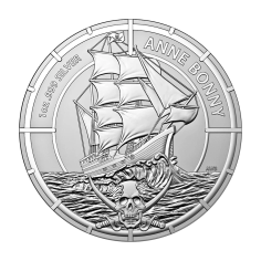 Silver Coin: Pirate Queens Anne and Bonny, 1 Ounce, 2