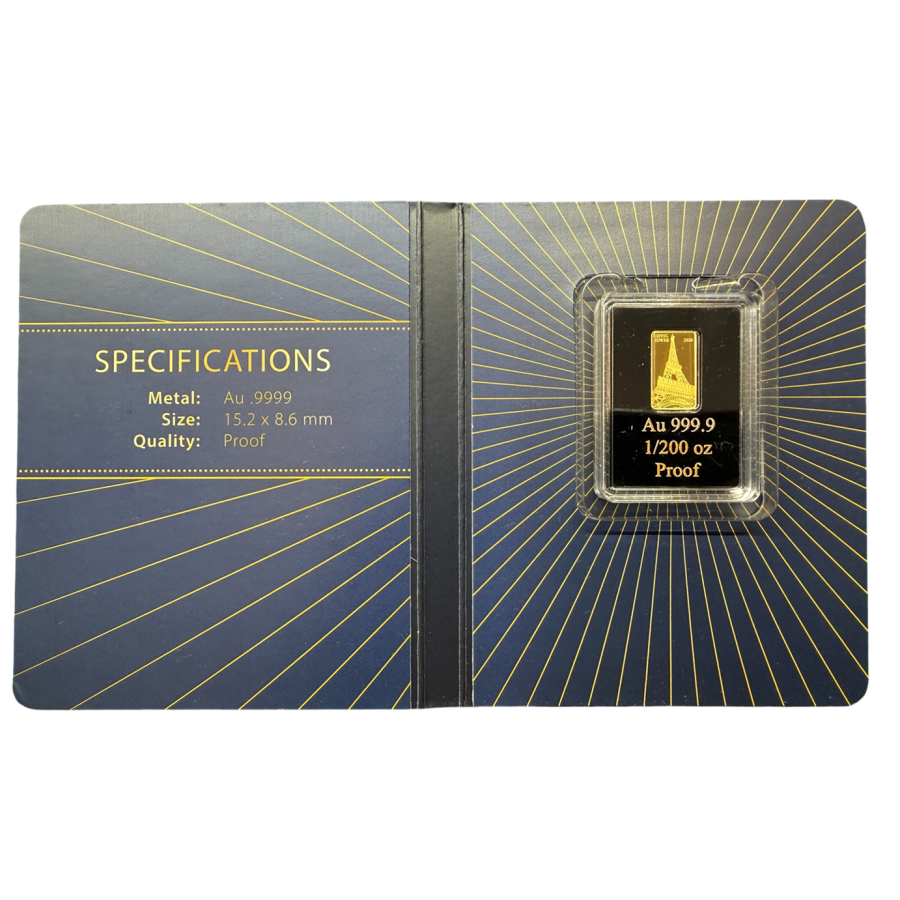 1,200-ounce gold bar from the Eiffel Tower Antique Collection