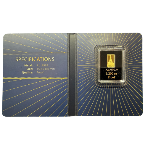 1,200-ounce gold bar from the Eiffel Tower Antique Collection