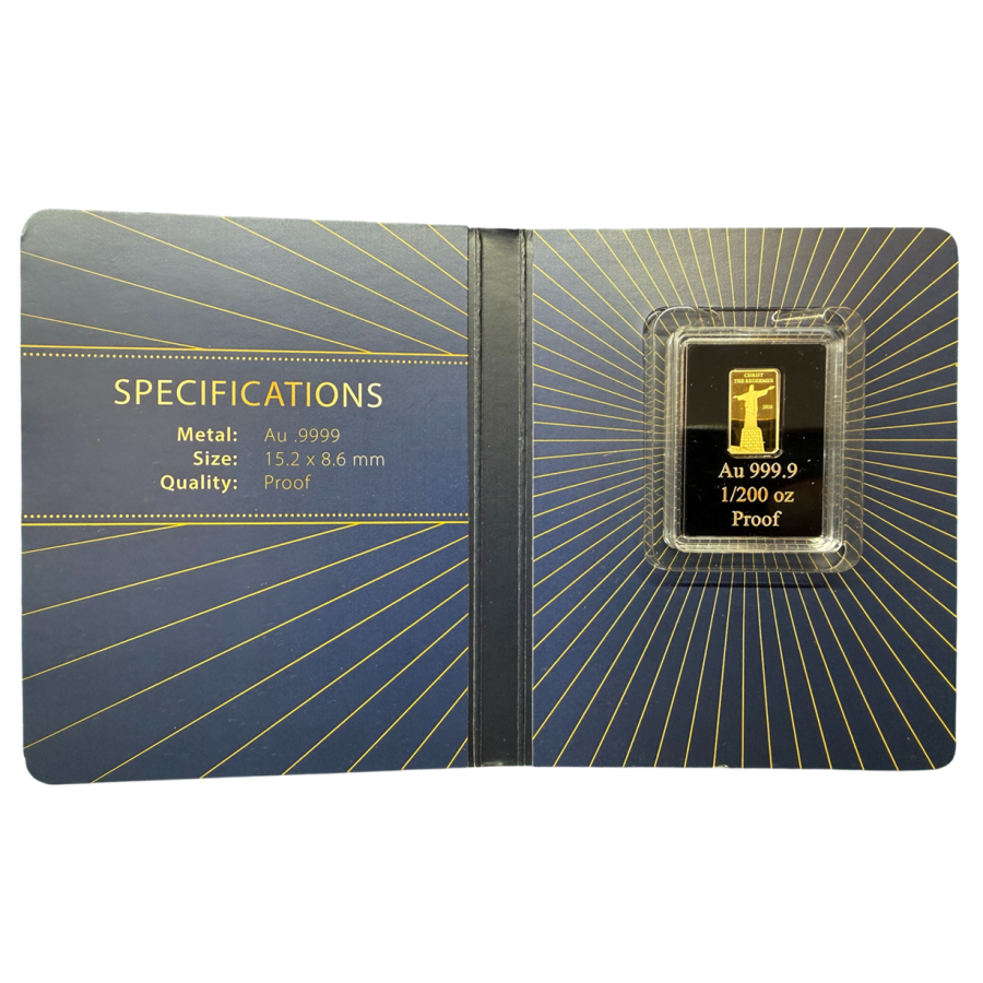 1,200-ounce gold bar from the "Christ the Redeemer" antique collection