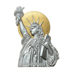 Statue of Liberty Coin with High Relief, Gold-Plated-2
