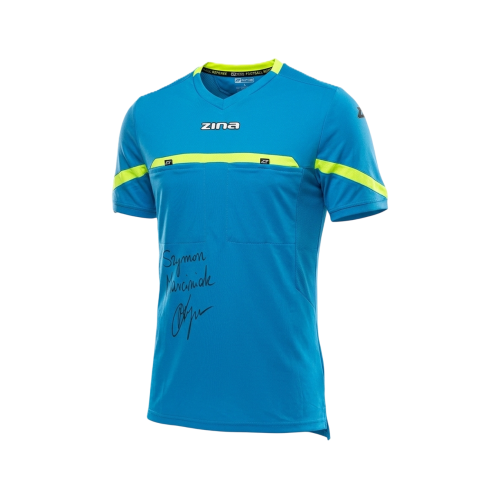 Zina Short-Sleeve T-Shirt with Autograph by S.Z. Marciniak, Blue, L-