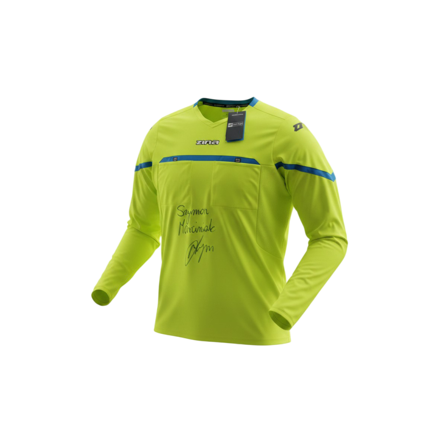 Zina Long-Sleeve T-Shirt with Autograph by S.Z. Marciniak, Lime Green, XL, W2
