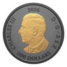 Gold-Plated Coin - Triple Canadian Maple Leaf - 1 Ounce - 2026-3 2