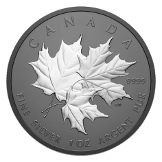 Silver-Rhodium-Plated-Triple-Canadian-Maple-Leaf-1-Ounce-2026-3
