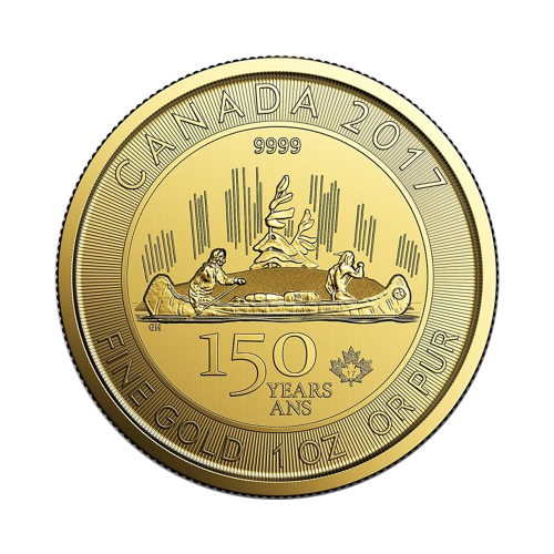 gold-coins-voyageur-coin-150th-anniversary-of-canada-1-ounce-gold-reverse