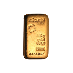 Gold bar - 250g - Valcambi