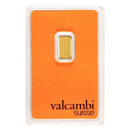 1g gold bar - Valcambi