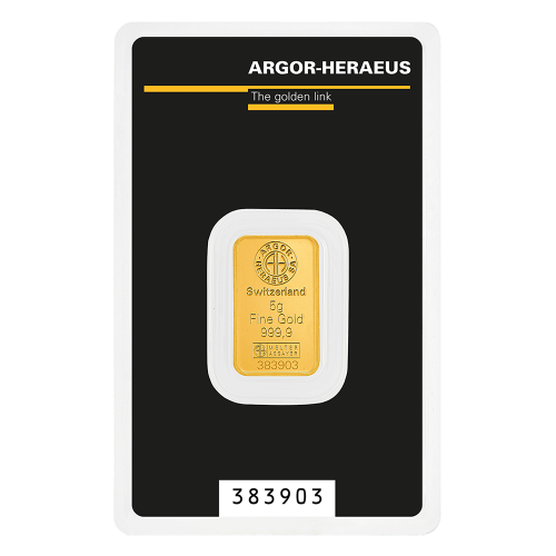 5g gold bar - Argor Heraeus