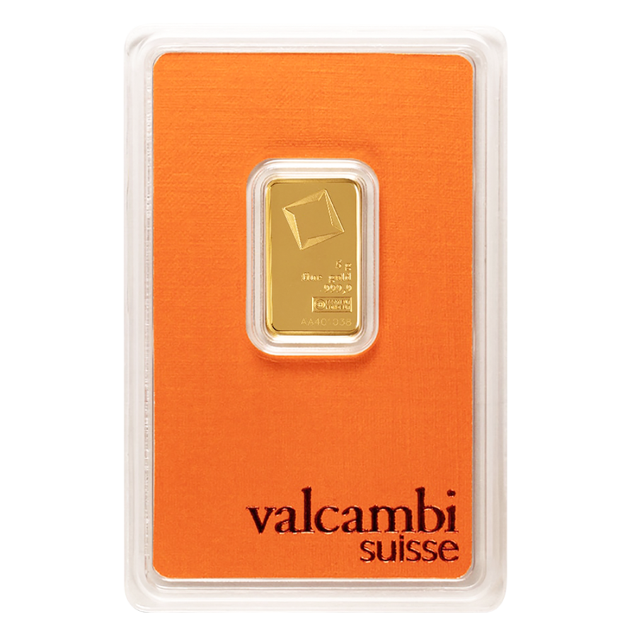 5g gold bar - Valcambi