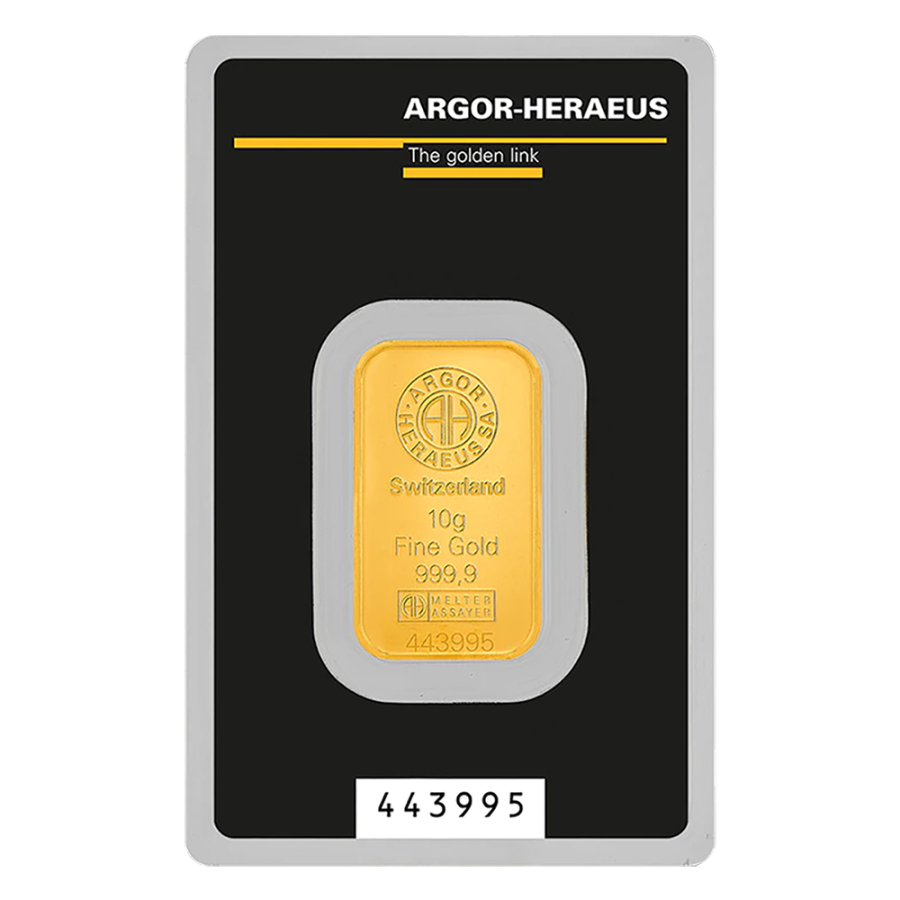 10g gold bar - Argor Heraeus