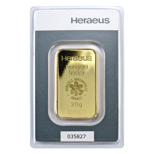 20g gold bar - Heraeus