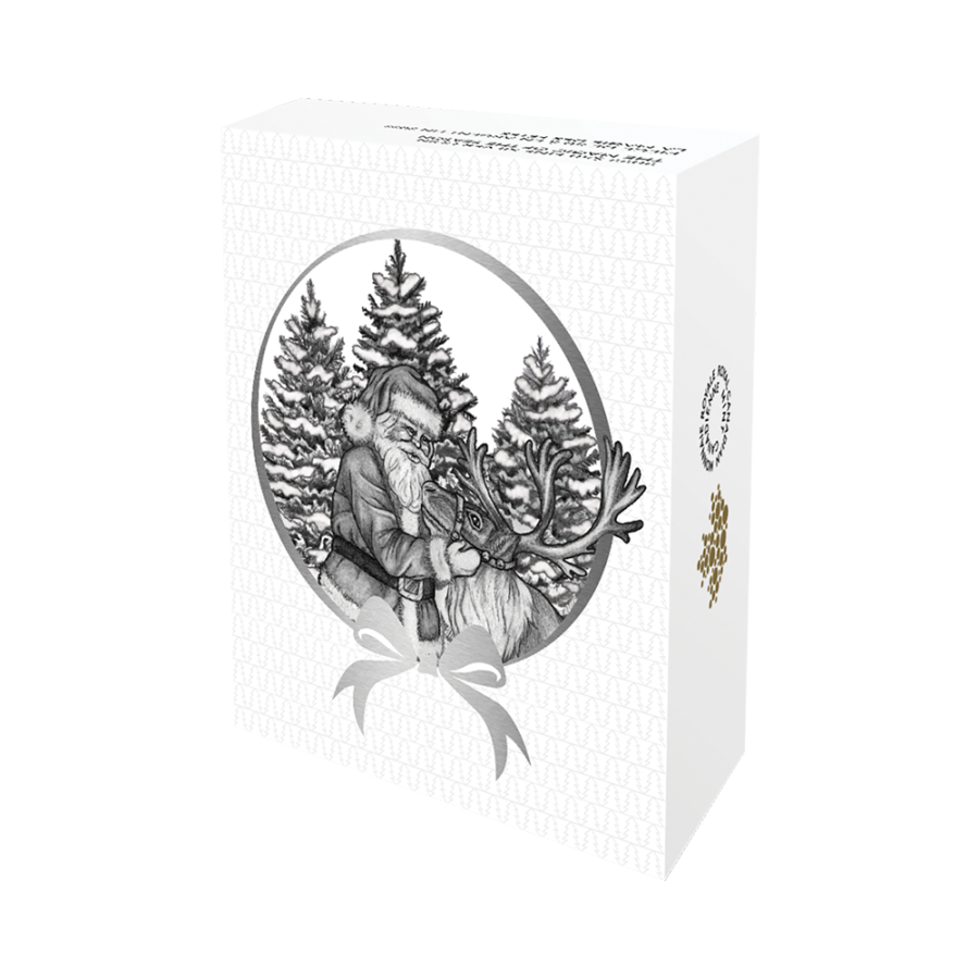 Silver coin, 3 ounces, The Magic of the Season, box