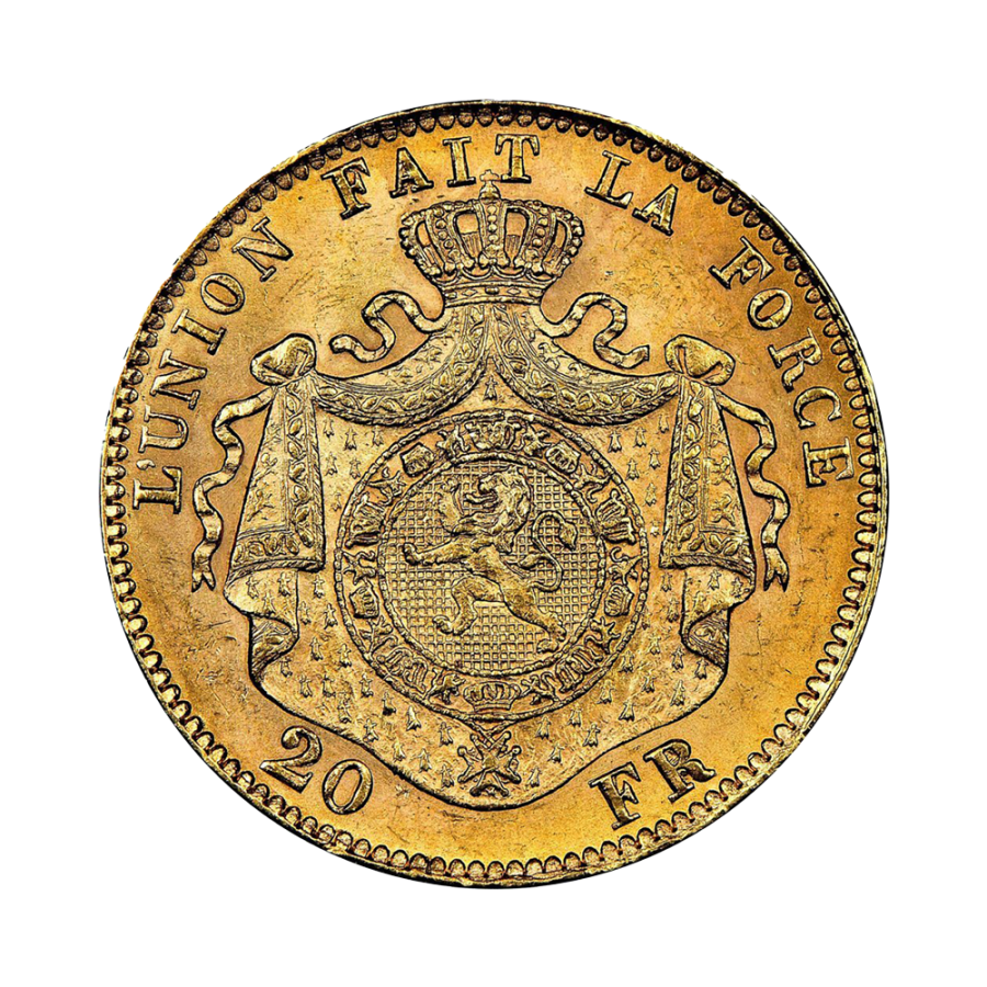 Gold coin, 20 francs, reverse side 3