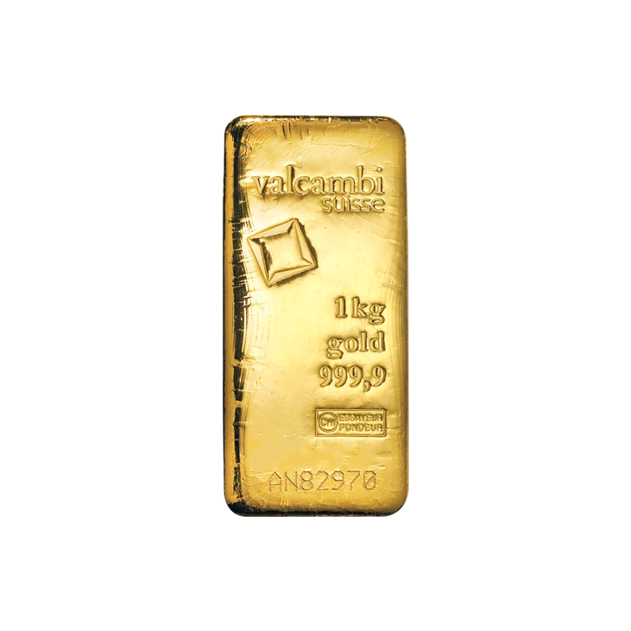 1000g gold bar kilogram valcambi