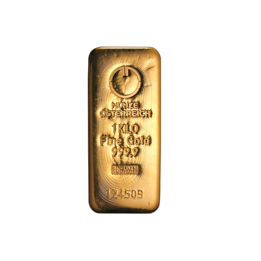 1000g gold bar, one kilogram, Muzne, Austria