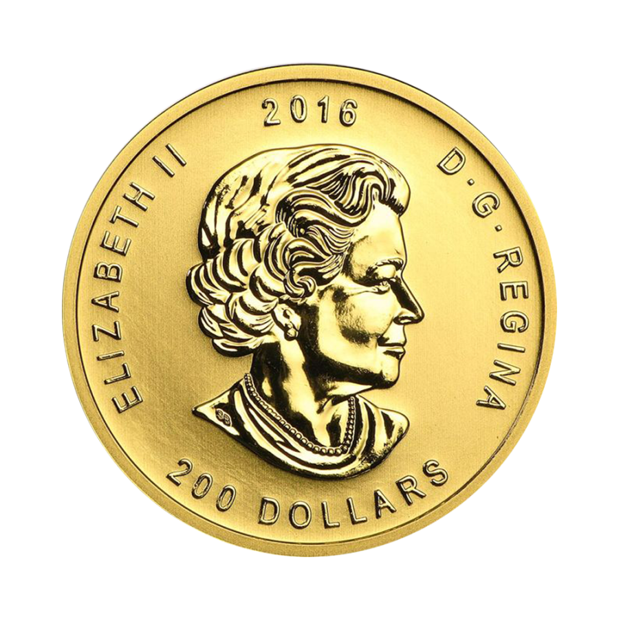 gold coin call of nature grizzly 1 oz reverse