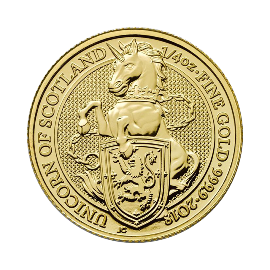 gold-coin-the-queen's-beasts-unicorn-1.4-oz-reverse