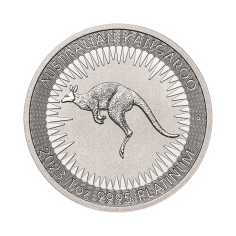 platinum coin Australian kangaroo 1 oz obverse