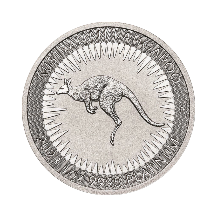 platinum coin Australian kangaroo 1 oz obverse