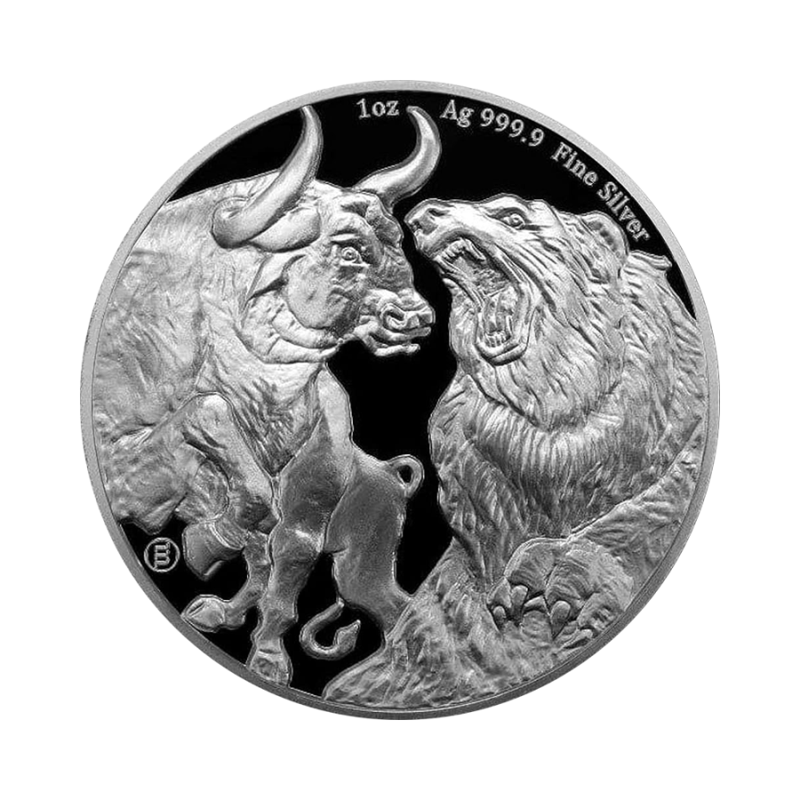 silver-coin-bull-and-bear-1-ounce-obverse