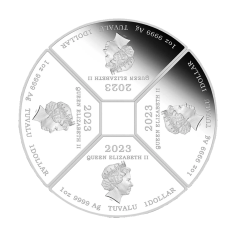 set-of-silver-coins-4-1-AUD-australian-year-of-the-rabbit-2023-reverse 2