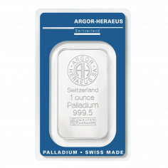 1 oz Palladium Bar - 24-hour shipping!