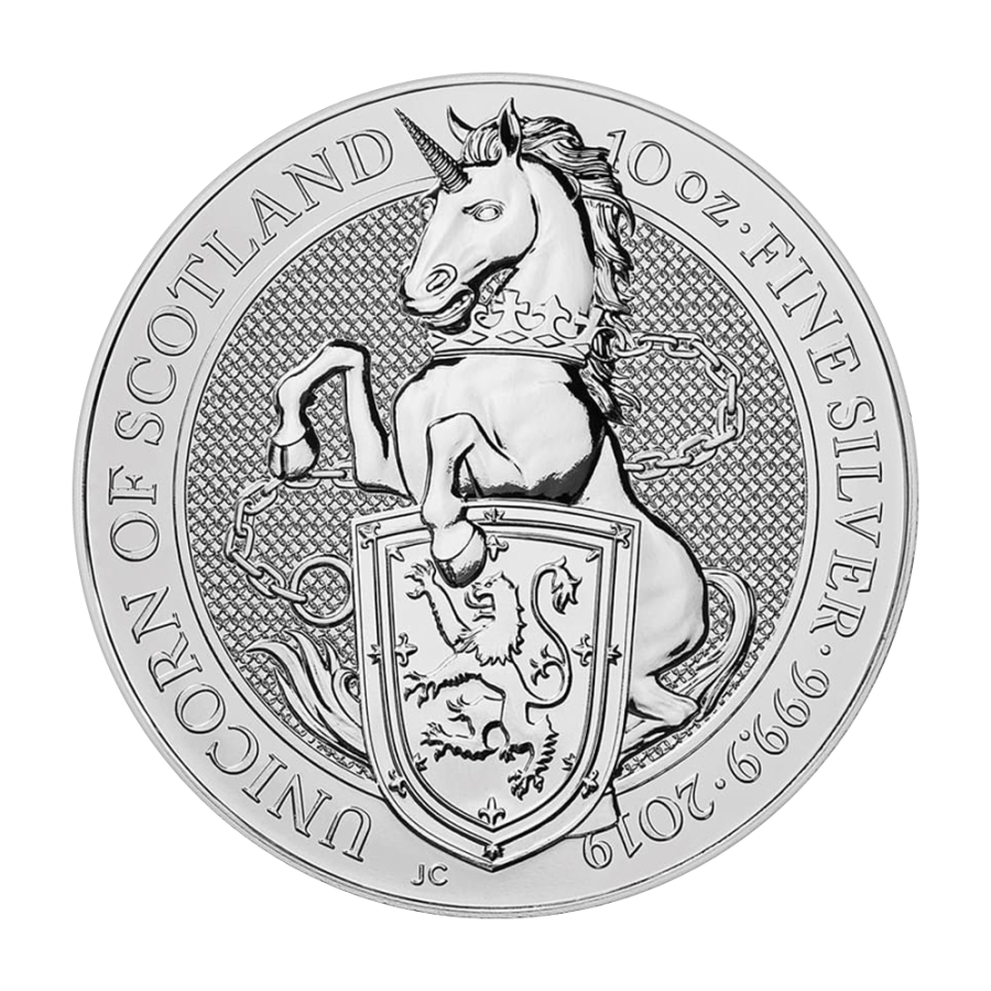 silver-coin-beasts-of-the-queen-unicorn-of-scotland-10-ounces-reverse