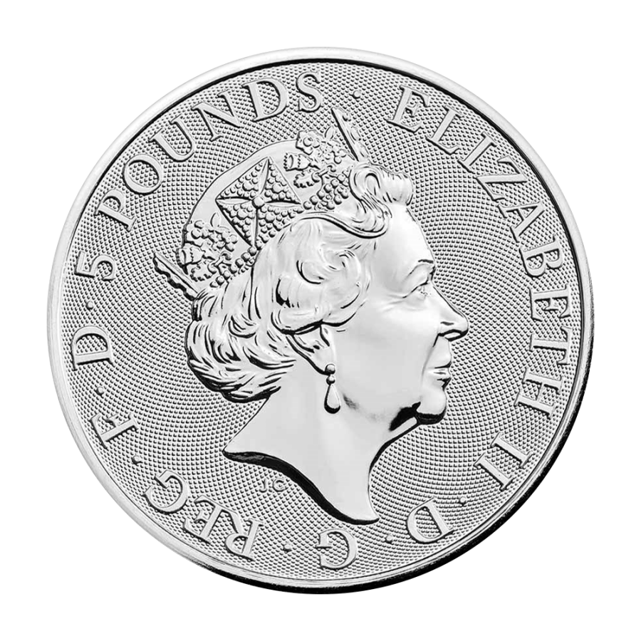 silver-coin-beasts-of-queen-yale-2-ounces-obverse